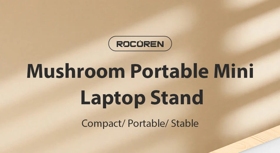 Rocoren Laptop Stand Notebook Accessories Laptop Mushroom Holder Magnetic Mini Cooler Stand for Macbook Pro Air Support Bracket