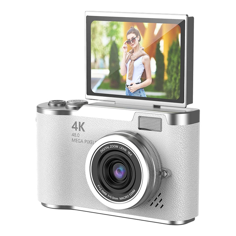 4K HD Digital 48MP Camera Autofocus Photography Video Camcorder 2.4 inch Screen for Portable Kid Adult Beginners Vlogging Camera