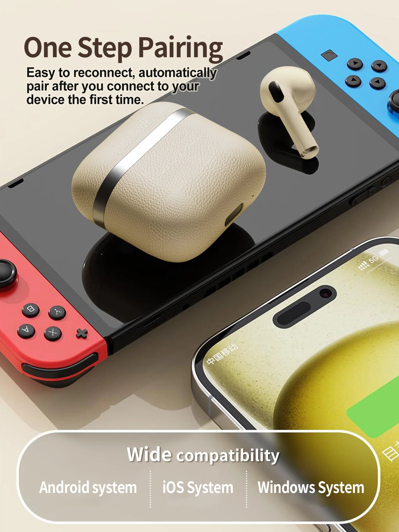TWS Wireless Bluetooth Music Earphones Universal In Ear Gaming Earphones HIFI For iPhone 16 15 14 Android iOS Game Accessories