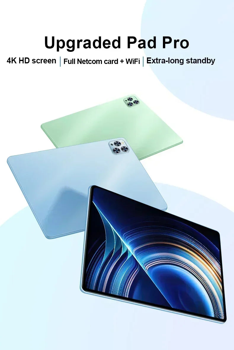 Pad 8 Pro Tablet Original 10.1 inch Android 13 Snapdragon 8gen2 Global 16GB+1024GB 10000mah 5G Dual SIM WIFI HD Full Screen