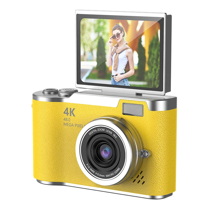 4K HD Digital 48MP Camera Autofocus Photography Video Camcorder 2.4 inch Screen for Portable Kid Adult Beginners Vlogging Camera