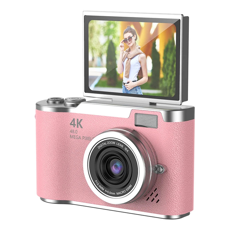 4K HD Digital 48MP Camera Autofocus Photography Video Camcorder 2.4 inch Screen for Portable Kid Adult Beginners Vlogging Camera