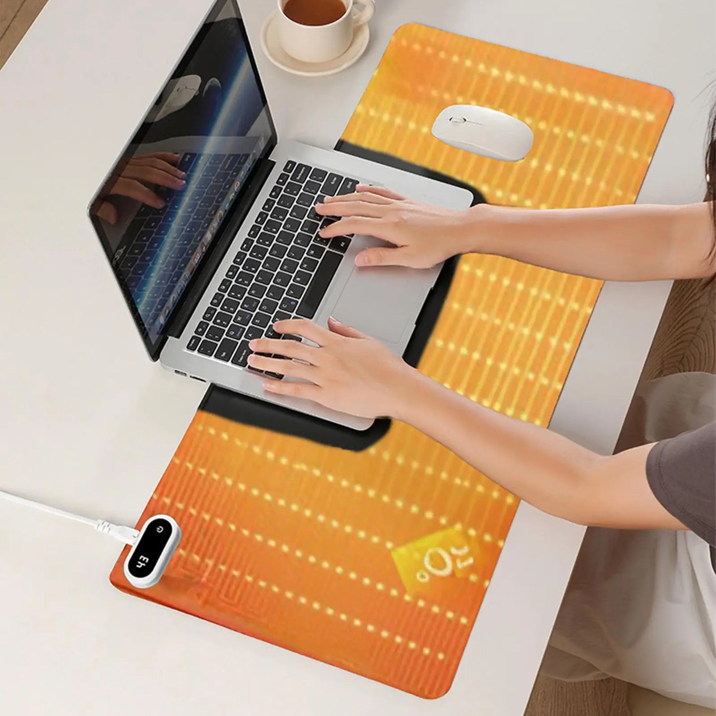 Heat Mat Computer MousePad Waterproof Gaming MousePad Temperature Heating Hand Warmer Pad For Office Desk Winter Gift 80x33cm