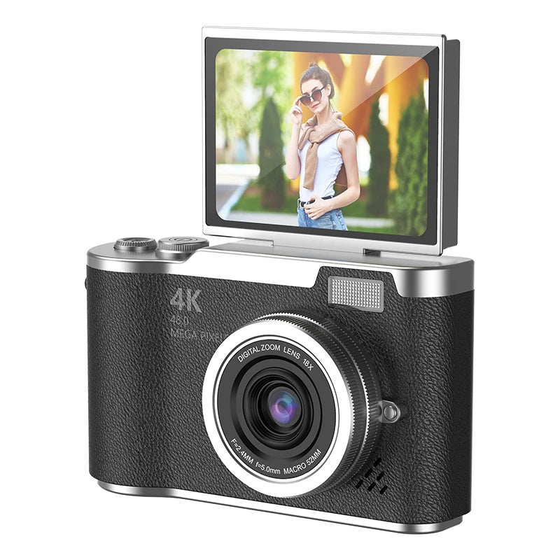 4K HD Digital 48MP Camera Autofocus Photography Video Camcorder 2.4 inch Screen for Portable Kid Adult Beginners Vlogging Camera