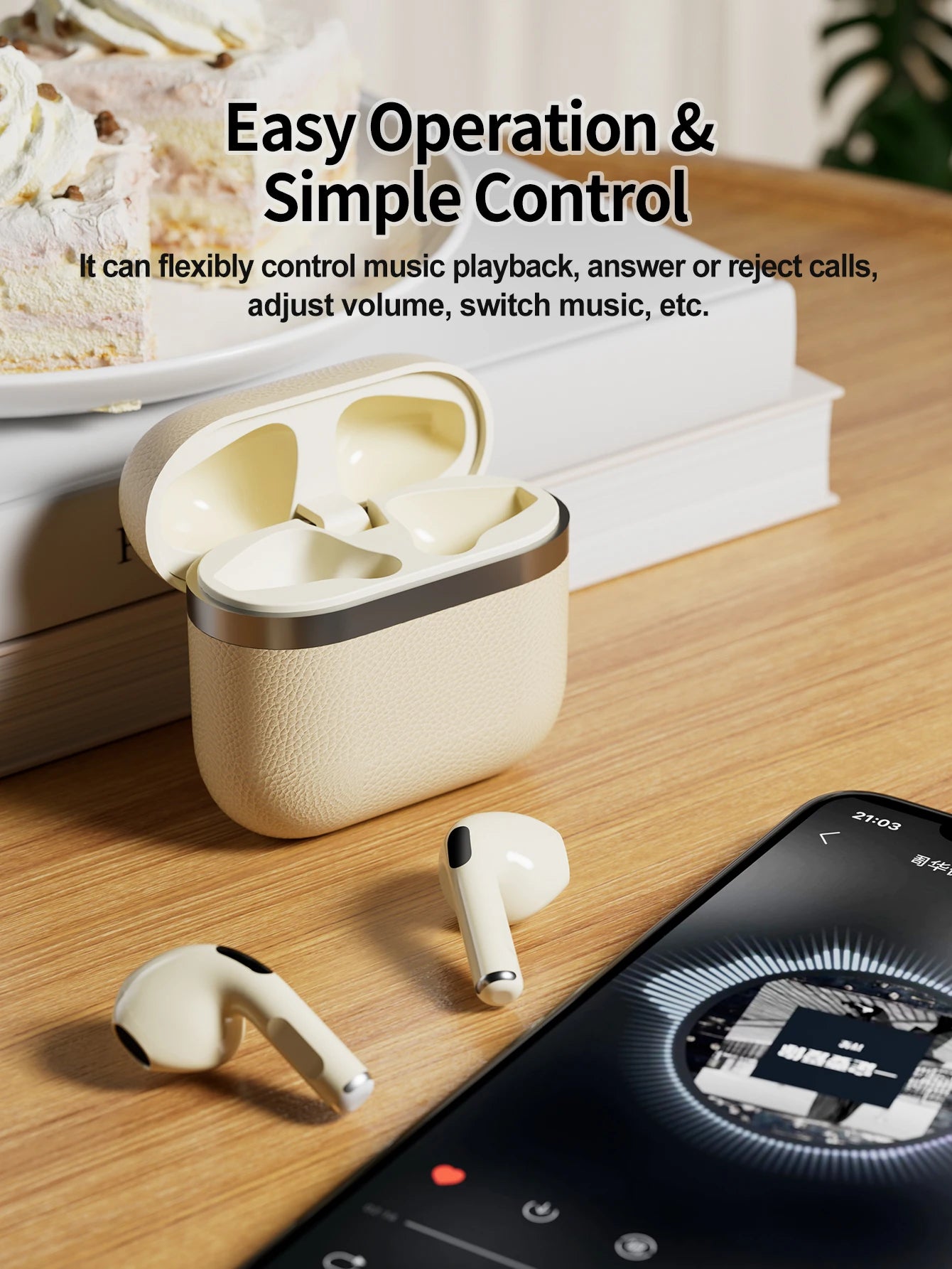 TWS Wireless Bluetooth Music Earphones Universal In Ear Gaming Earphones HIFI For iPhone 16 15 14 Android iOS Game Accessories