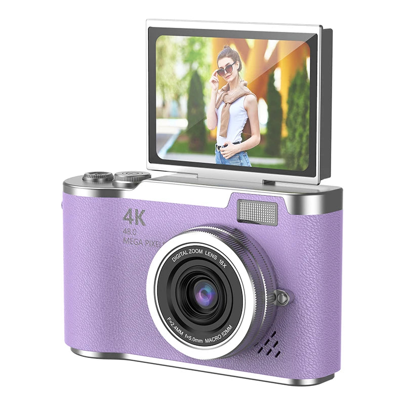 4K HD Digital 48MP Camera Autofocus Photography Video Camcorder 2.4 inch Screen for Portable Kid Adult Beginners Vlogging Camera