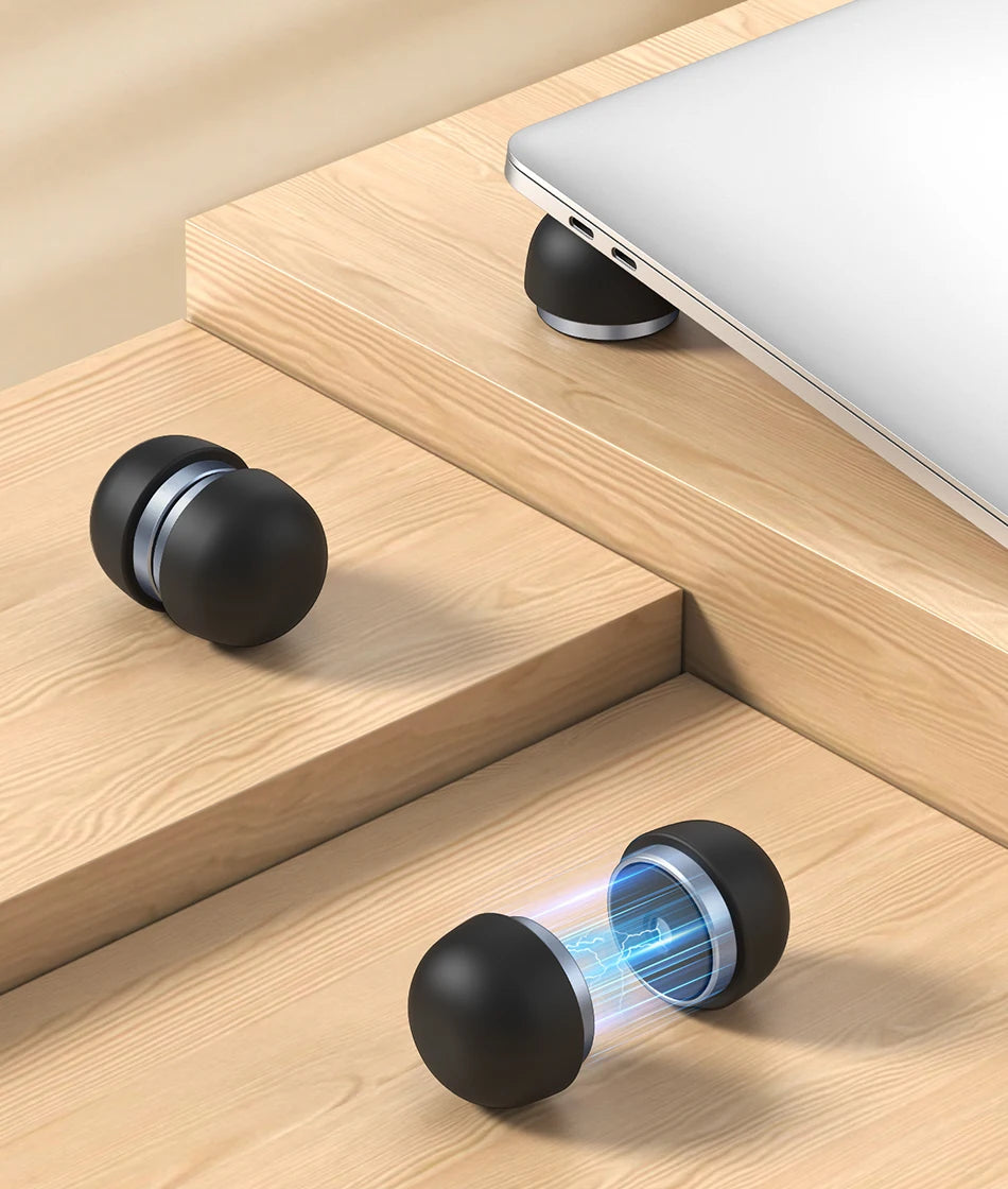 Rocoren Laptop Stand Notebook Accessories Laptop Mushroom Holder Magnetic Mini Cooler Stand for Macbook Pro Air Support Bracket
