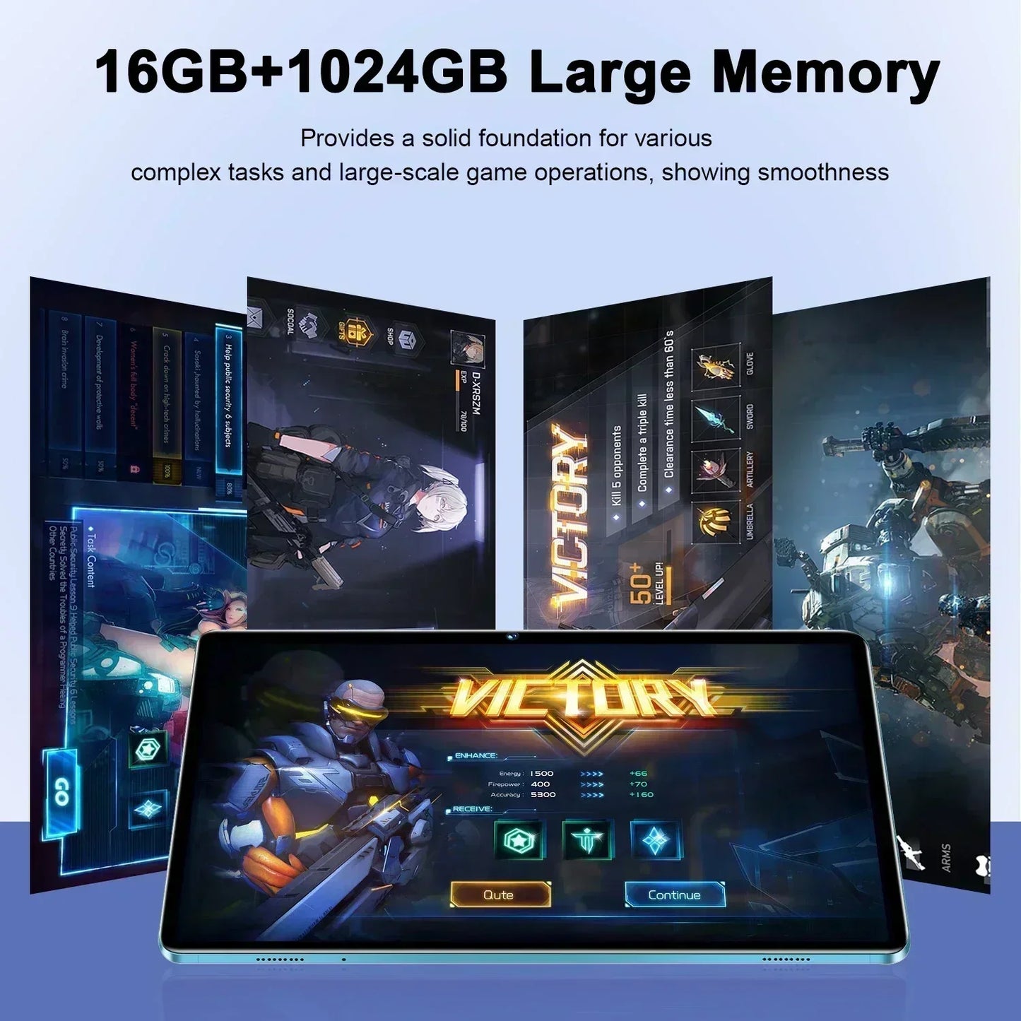 Pad 8 Pro Tablet Original 10.1 inch Android 13 Snapdragon 8gen2 Global 16GB+1024GB 10000mah 5G Dual SIM WIFI HD Full Screen