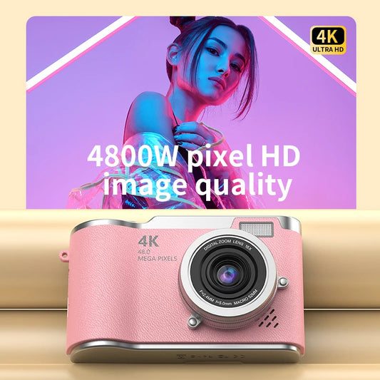 4K HD Digital 48MP Camera Autofocus Photography Video Camcorder 2.4 inch Screen for Portable Kid Adult Beginners Vlogging Camera